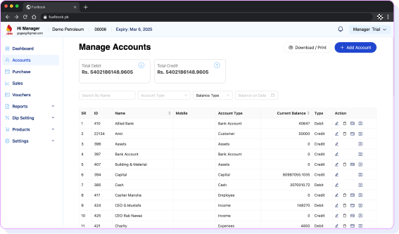 account management